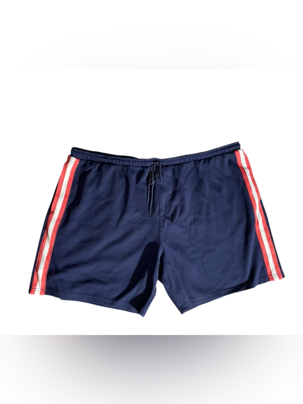 C1- Solaris 3XB Navy Athletic Swim Shorts with Red & White Side Stripes